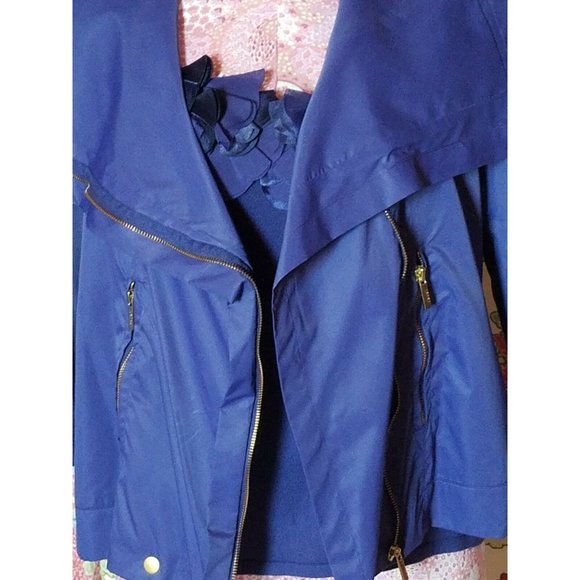 VintageJacket & Cami Set 90's Ravel Zipper Royal Blue 2 piece set Women's Size L - Picture 2 of 9